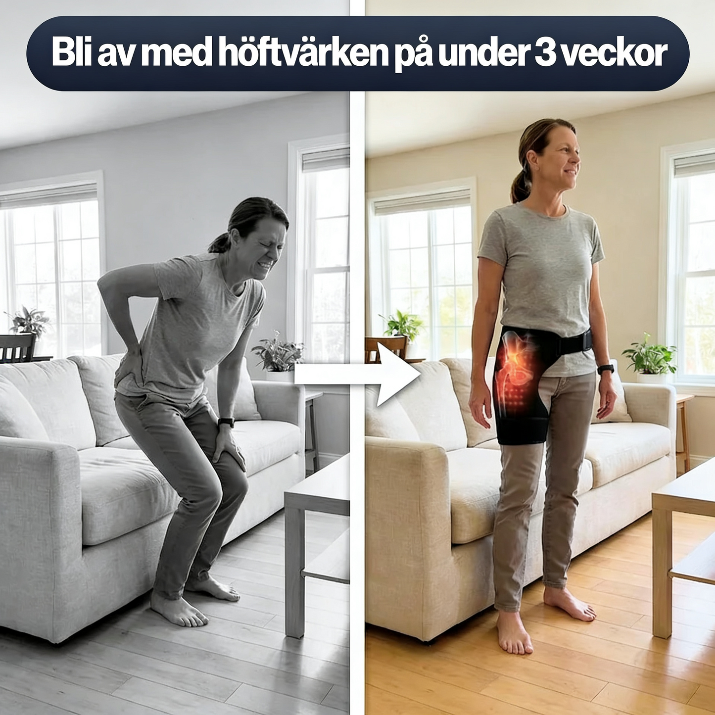 4-i-1 Höftterapibälte